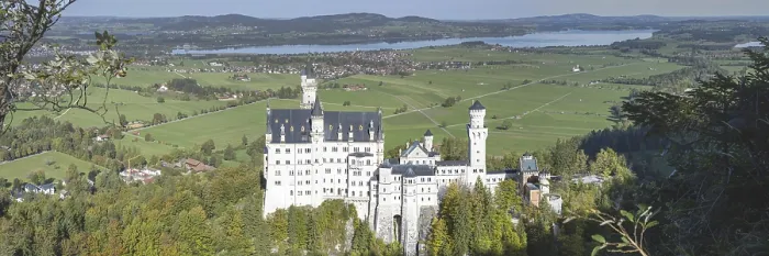 Framed Print : Neuschwanstein Castle near Hohenschwangau