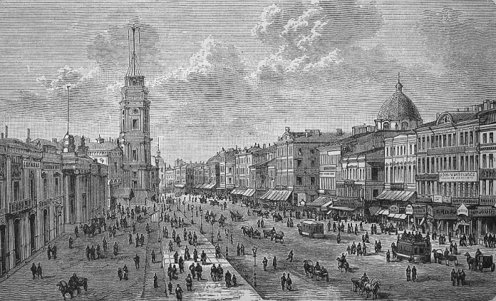 Framed Print : The Nevsky Prospect in Saint Petersburg in Russia