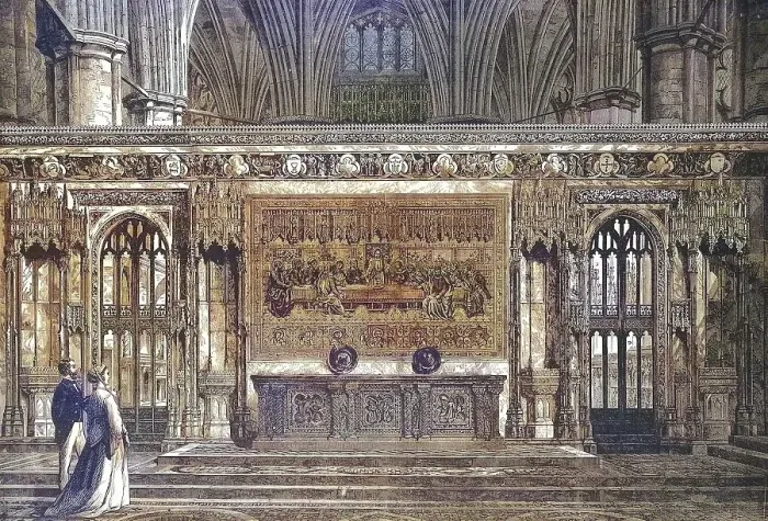 Framed Print : The New Altar in Westminster Abbey in 1869 Framed Print : The New Altar in Westminster Abbey in 1869