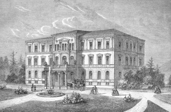 Framed Print : The new building of the Eye Clinic in Heidelberg