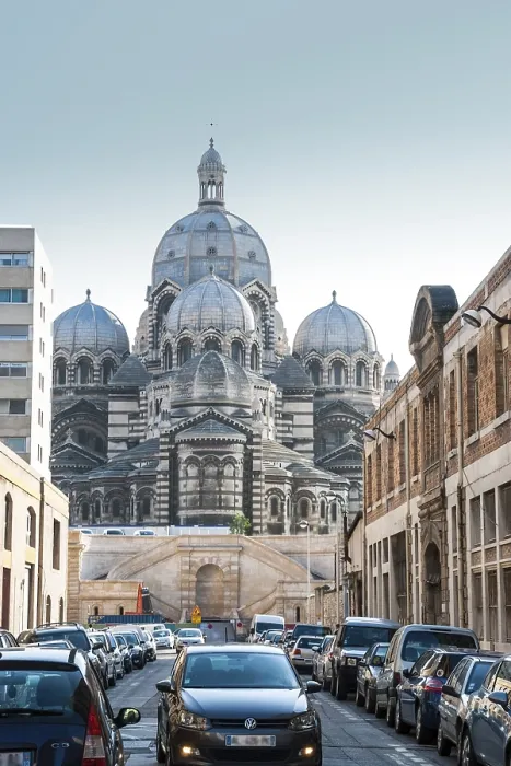 Framed Print : The new cathedral of Marseille, France