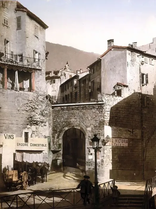 Framed Print : New Gate in the Old Town of Grasse