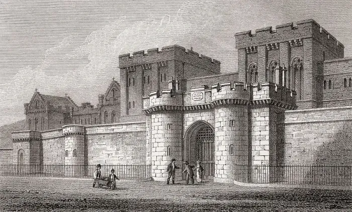 Framed Print : The New Jail, from Calton Hill