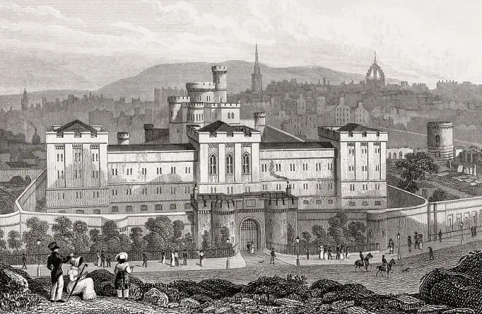 Framed Print : The New Jail, from Calton Hill
