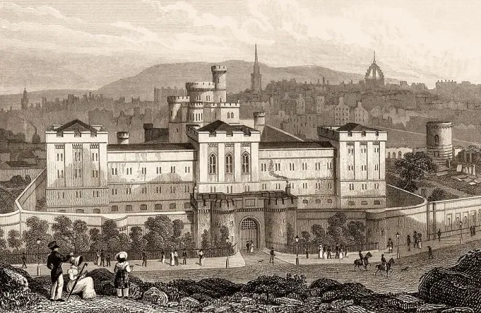 Framed Print : The New Jail, from Calton Hill