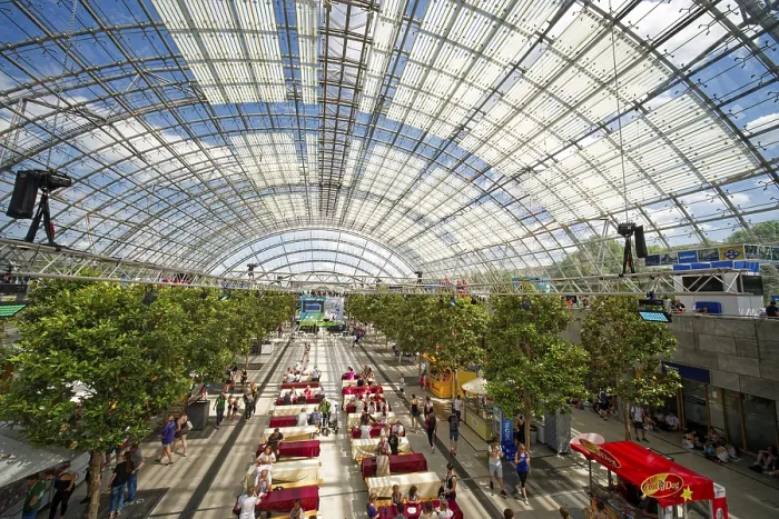 Framed Print : New Leipzig Trade Fair Centre, Leipzig Trade Fair