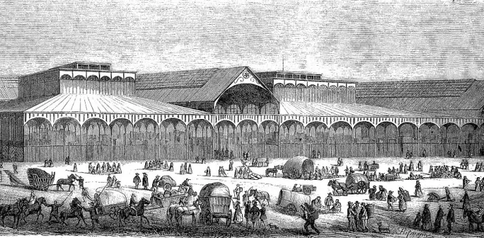 Framed Print : The New Market Halls in Paris, France