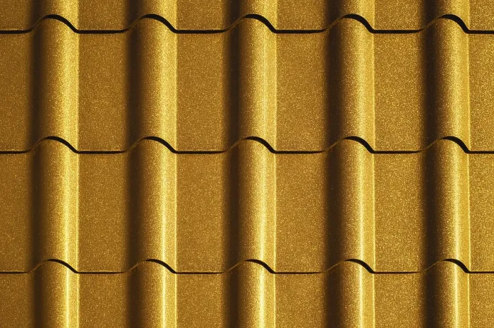 Framed Print : New modern metal roof corrugated sheet texture