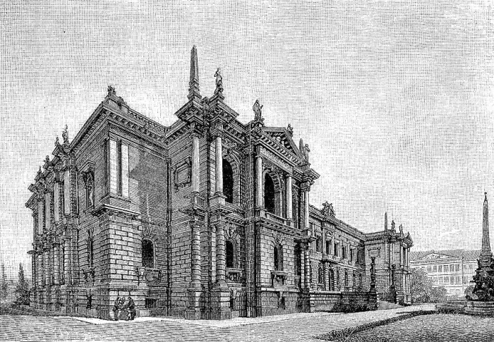 Framed Print : The new museum on Augustusplatz in Leipzig