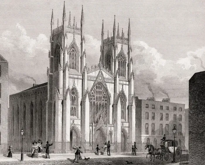 Framed Print : New National Scotch church, London Framed Print : New National Scotch church, London