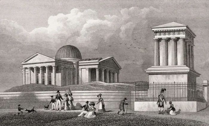 Framed Print : The New Observatory and Playfair's Monument Framed Print : The New Observatory and Playfair's Monument