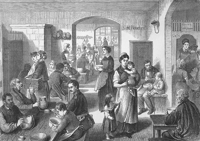 Framed Print : The New People's Kitchen for the Poor and Needy