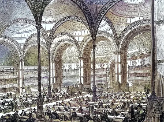 Framed Print : The New Reading Room in the Royal Library in Paris Framed Print : The New Reading Room in the Royal Library in Paris