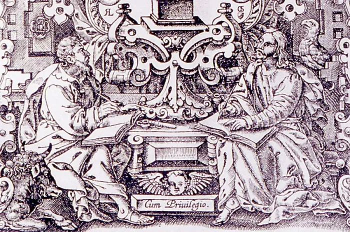Framed Print : Detail of New Testament Title Page from the 1611 AV