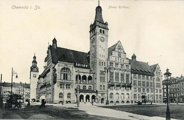 Framed Print : The new town hall in Chemnitz, 1912, Saxony, Germany, digitally enhanced reproduction from a historical original, around 1900, public domain, Europe Framed Print : The new town hall in Chemnitz, 1912, Saxony, Germany, digitally enhanced reproduction from a historical original, around 1900, public domain, Europe