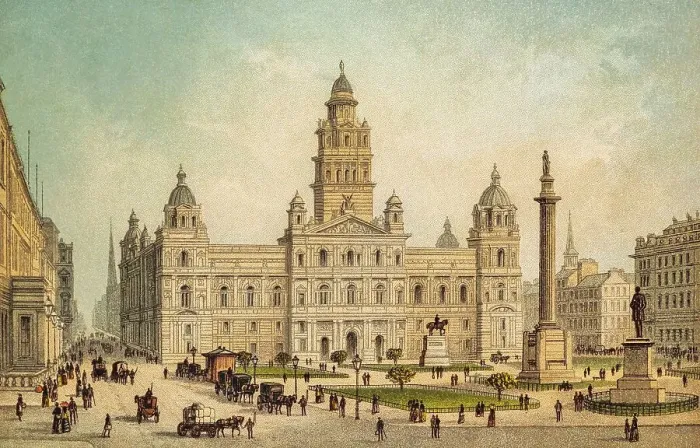Framed Print : New Town Hall and George Square