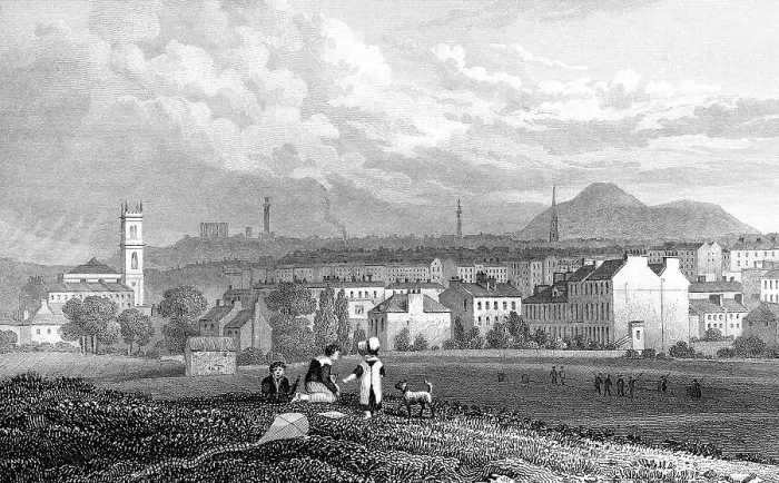 Framed Print : Part of the New Town, from the North West