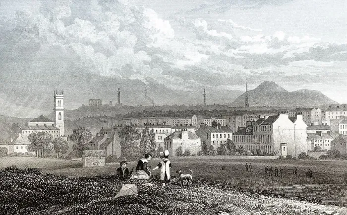 Framed Print : Part of the New Town, from the North West Framed Print : Part of the New Town, from the North West