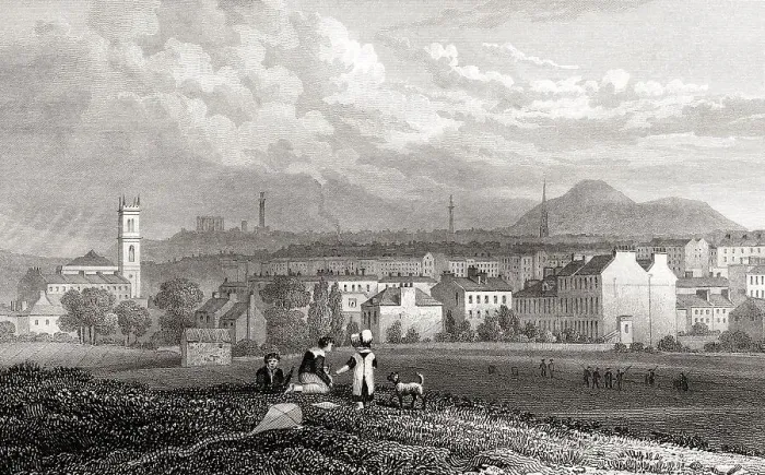 Framed Print : Part of the New Town, from the North West