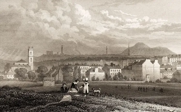 Framed Print : Part of the New Town, from the North West