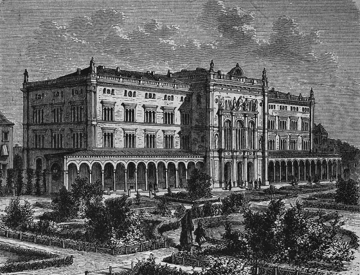 Framed Print : New University of Koenigsberg, woodcut 1888 Framed Print : New University of Koenigsberg, woodcut 1888