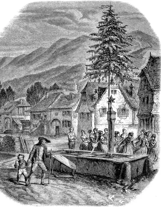 Framed Print : New Year's Day in the Vosges Mountains