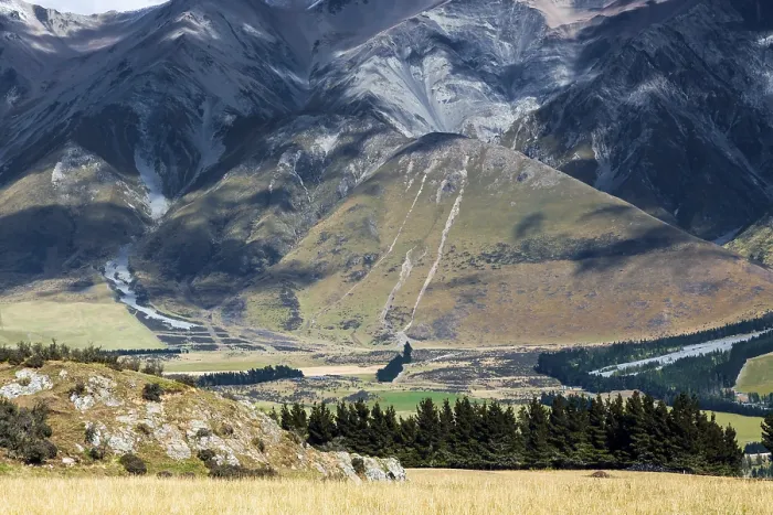 Framed Print : New Zealand countryside near the Rakia River