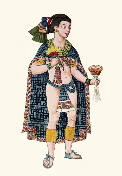Framed Print : Nezahualpilli, ruler of Texcoco, Aztec Empire
