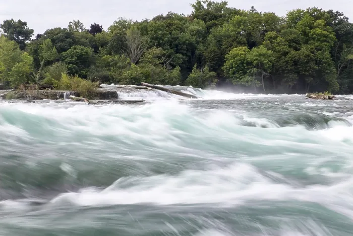 Framed Print : Niagara Falls is the collective name for three waterfalls that straddle the international border between Canada