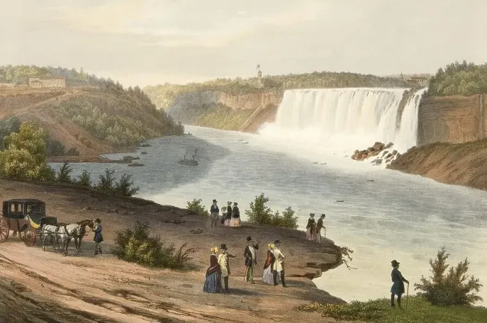 Framed Print : Niagara Falls, Niagara Falls, American Falls from Table Rock