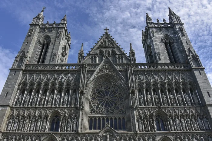 Framed Print : Nidaros Cathedral, west facade Framed Print : Nidaros Cathedral, west facade