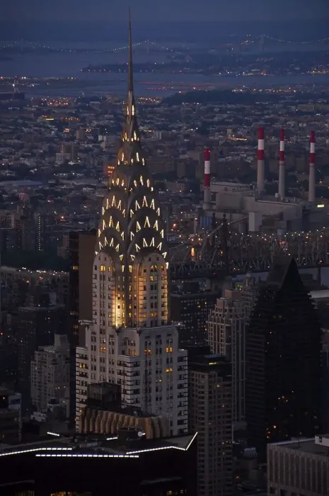 Framed Print : Night view of the Chrysler Building