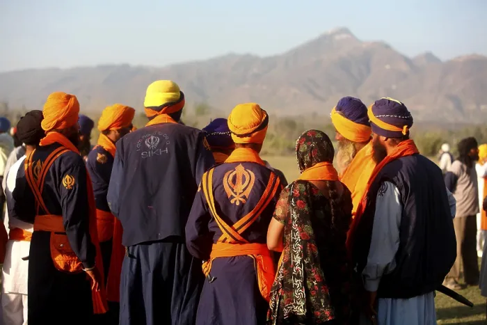 Framed Print : Nihangs or Sikh warriors during the Hola Mohalla celebration at Anandpur sahib in Rupnagar district