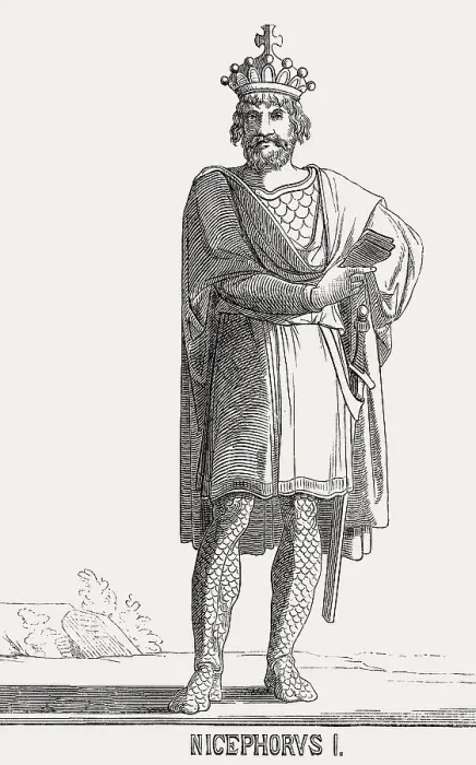 Framed Print : Nikephoros I or Nicephorus I, Byzantine Emperor from 802 to 811