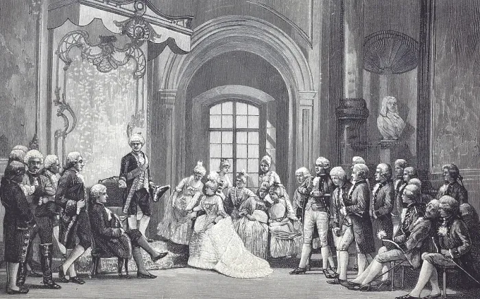 Framed Print : The ninth foundation festival of the Hohe Karlsschule in Stuttgart on 14 December 1779