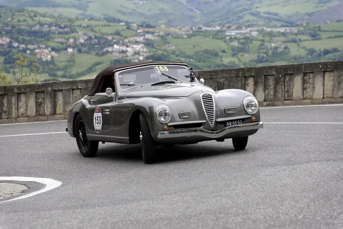 Framed Print : No. 153, Alfa Romeo 6C2500 SS cabriolet Pinin Farina