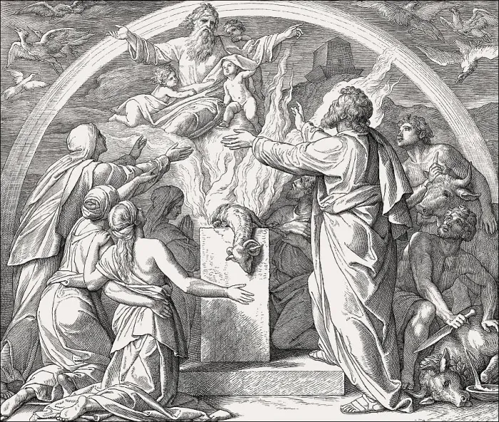 Framed Print : Noah's Altar and God's Promise Framed Print : Noah's Altar and God's Promise