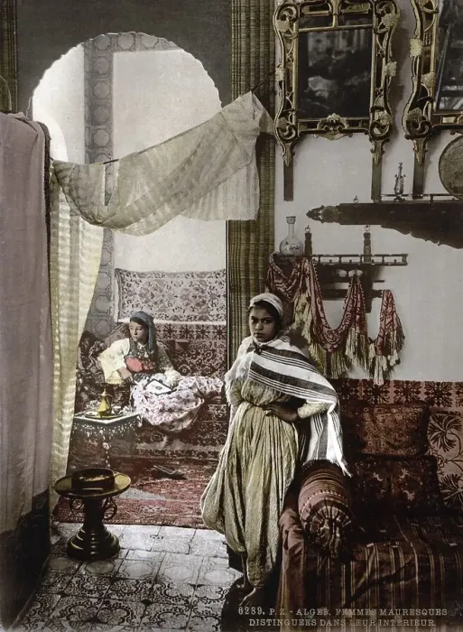 Framed Print : Noble Moorish Women, Algiers, Algeria