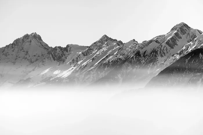 Framed Print : Nordkette above Innsbruck in winter