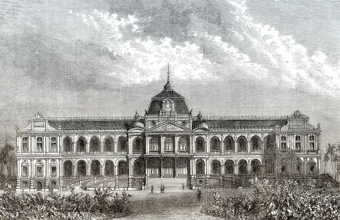 Framed Print : Norodom Palast, Ho Chi Minh Stadt