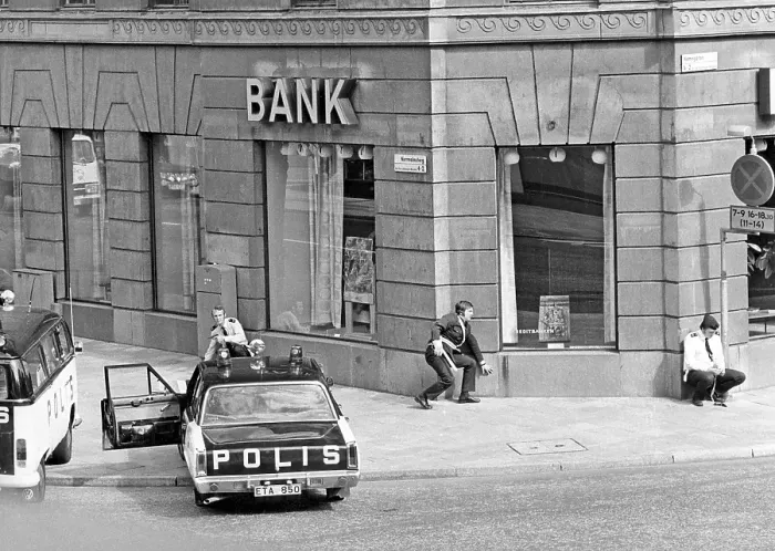 Framed Print : The Norrmalmstorg robbery 23-28 august 1973 Framed Print : The Norrmalmstorg robbery 23-28 august 1973