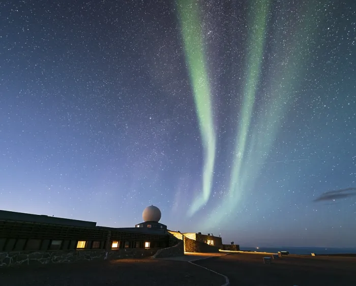 Framed Print : North Cape Visitor Centre with Northern Lights Framed Print : North Cape Visitor Centre with Northern Lights