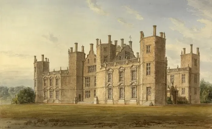 Framed Print : North-east view of Sherborne Castle Framed Print : North-east view of Sherborne Castle