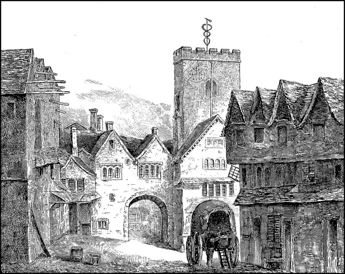 Framed Print : The North Gate in Old Oxford, England