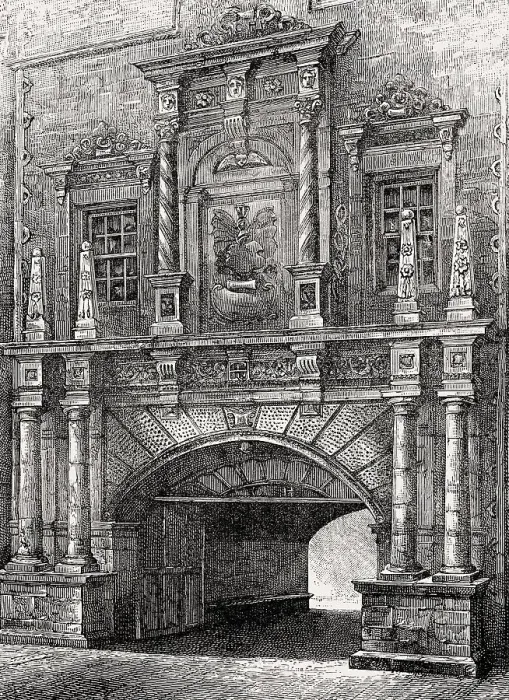 Framed Print : The North Gateway of George Heriot's Hospital