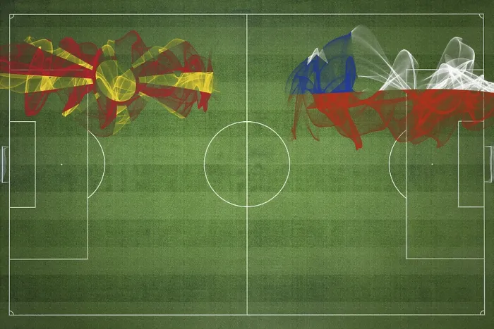 Framed Print : North Macedonia vs Chile Soccer Match