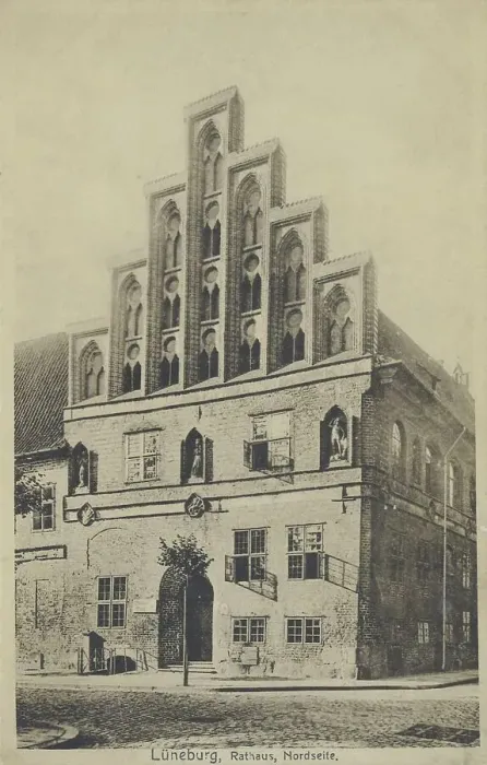 Framed Print : North side of the town hall in Lueneburg