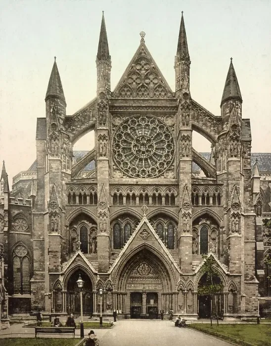 Framed Print : North view, Westminster Abbey, The Collegiate Church of St Peter Framed Print : North view, Westminster Abbey, The Collegiate Church of St Peter
