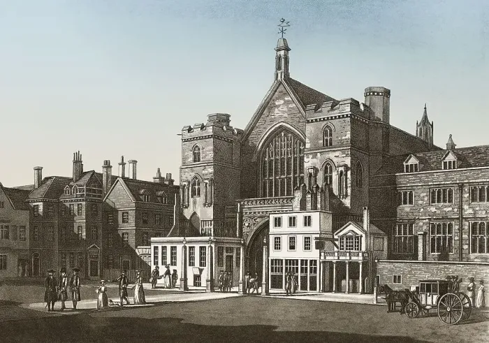 Framed Print : North West, view, Westminster Hall