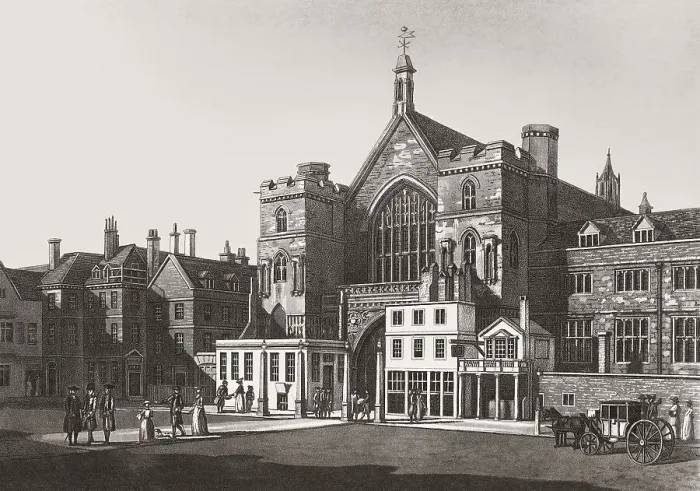 Framed Print : North West, view, Westminster Hall